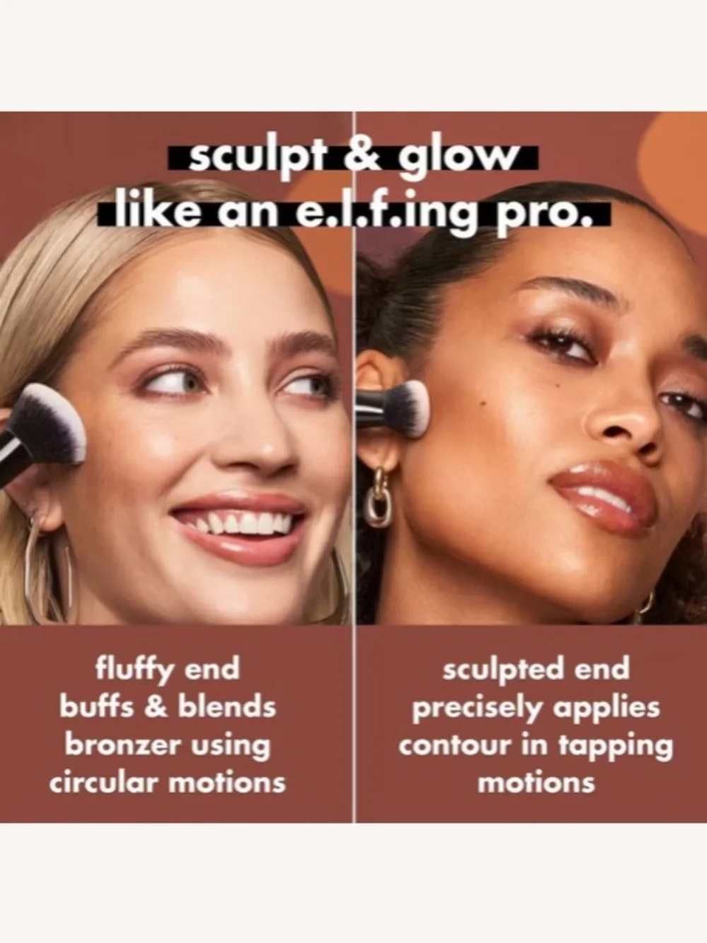 ELF Liquid Bronzer & Contour Duo Brush